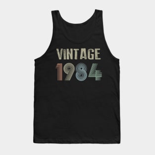 Vintage 1984 36th Birthday Gift Men Women Tank Top